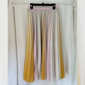 Ted Baker Womens Pull On Elastic Waist Lined Noviia Pleated Ombré Skirt Size 2